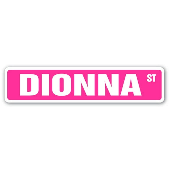 DIONNA Street Sign Childrens Name Room Sign | Indoor/Outdoor |  18" Wide