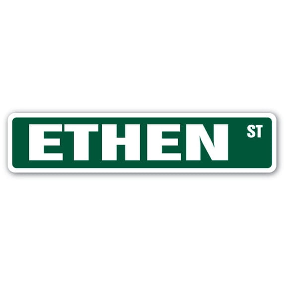 SignMission SS-ETHEN 4 x 18 in. Childrens Name Room Street Sign - Ethen