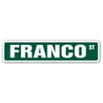 thumbnail image 1 of SignMission SS-FRANCO 4 x 18 in. Childrens Name Room Street Sign - Franco, 1 of 5