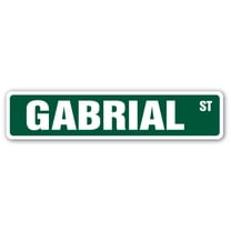 GABRIAL Street Sign Childrens Name Room Sign | Indoor/Outdoor | 18" Wide
