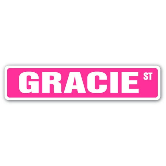 SignMission SS-GRACIE 4 x 18 in. Childrens Name Room Street Sign - Gracie