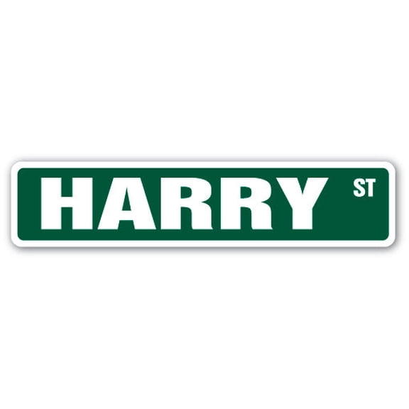 SignMission SS-HARRY 4 x 18 in. Childrens Name Room Street Sign - Harry