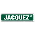 thumbnail image 1 of JACQUEZ Street Sign Childrens Name Room Sign | Indoor/Outdoor |  18" Wide, 1 of 5