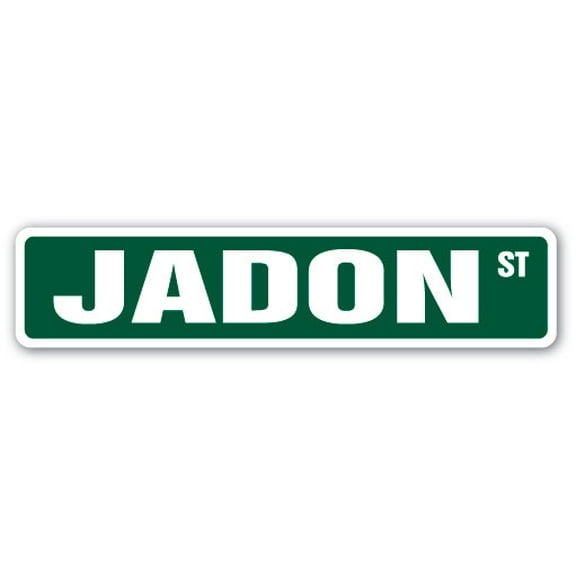 JADON Street Sign Childrens Name Room Sign | Indoor/Outdoor |  18" Wide