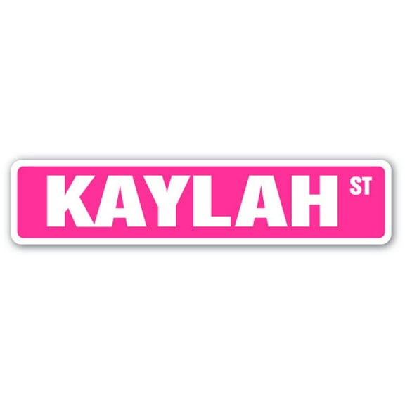 SignMission SS-KAYLAH 4 x 18 in. Childrens Name Room Street Sign - Kaylah