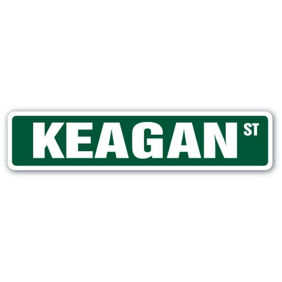 KEAGAN Street Sign Childrens Name Room Sign | Indoor/Outdoor |  18" Wide
