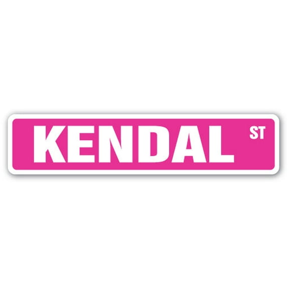 SignMission SS-KENDAL 4 x 18 in. Childrens Name Room Street Sign - Kendal
