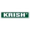 thumbnail image 1 of KRISH Street Sign Childrens Name Room Sign | Indoor/Outdoor |  18" Wide, 1 of 5