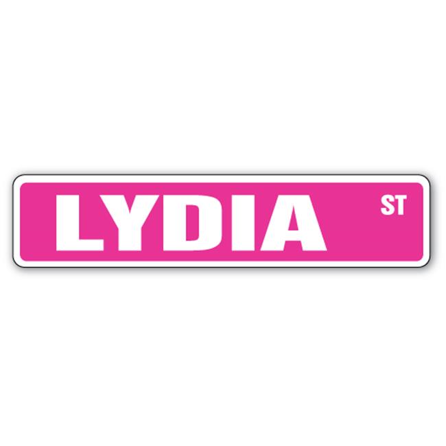 SignMission  4 x 18 in. Childrens Name Room Street Sign - Lydia - image 1 of 5