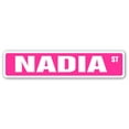 thumbnail image 1 of NADIA Street Sign Childrens Name Room Sign | Indoor/Outdoor |  18" Wide, 1 of 5