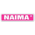 thumbnail image 1 of NAIMA Street Sign Childrens Name Room Sign | Indoor/Outdoor |  18" Wide, 1 of 5