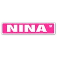 thumbnail image 1 of NINA Street Sign Childrens Name Room Sign | Indoor/Outdoor |  18" Wide, 1 of 5