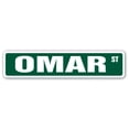 thumbnail image 1 of OMAR Street Sign Childrens Name Room Sign | Indoor/Outdoor |  18" Wide, 1 of 5
