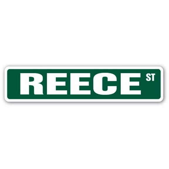 REECE Street Sign Childrens Name Room Sign | Indoor/Outdoor |  18" Wide
