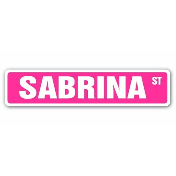 SABRINA Street Sign Childrens Name Room Sign | Indoor/Outdoor |  18" Wide
