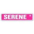 thumbnail image 1 of SERENE Street Sign Childrens Name Room Sign | Indoor/Outdoor |  18" Wide, 1 of 5