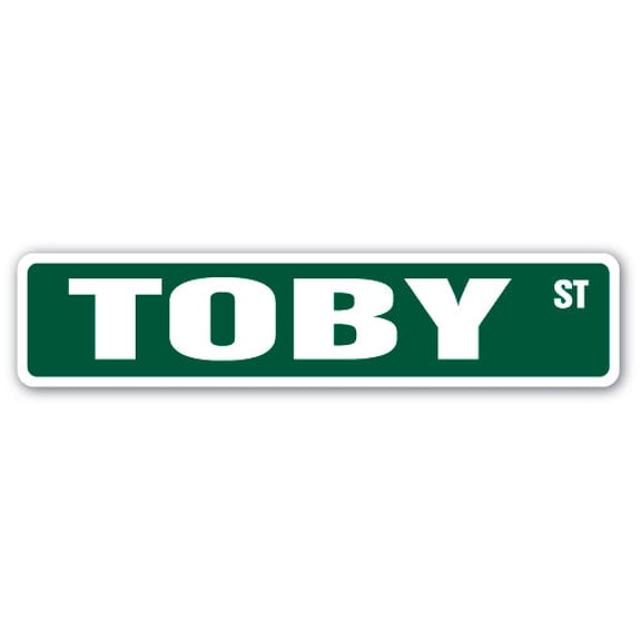 SignMission SS-TOBY 4 x 18 in. Childrens Name Room Street Sign - Toby
