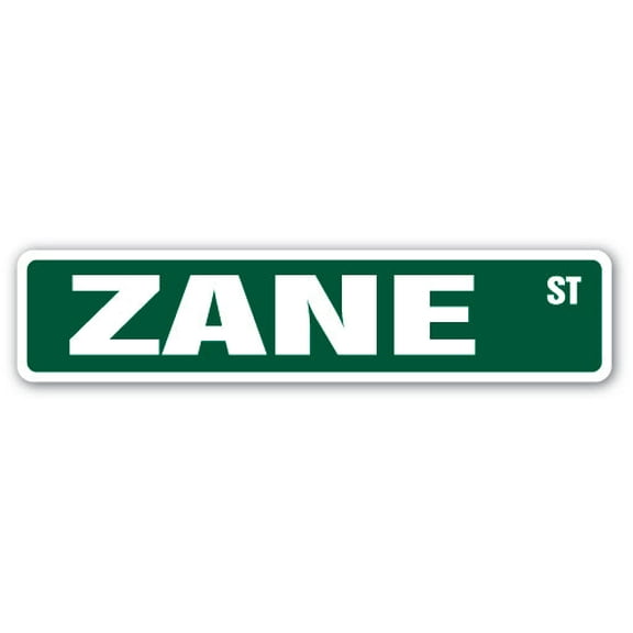 SignMission SS-ZANE 4 x 18 in. Childrens Name Room Street Sign - Zane