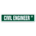 thumbnail image 1 of SignMission SS-CIVIL ENGINEER 4 x 18 in. Civil Engineer Street Sign, 1 of 5