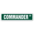 thumbnail image 1 of SignMission SS-COMMANDER 4 x 18 in. Commander Street Sign, 1 of 5