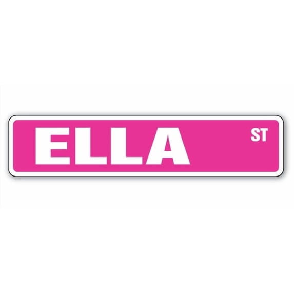 SignMission SS-ELLA 4 x 18 in. Ella Street Sign