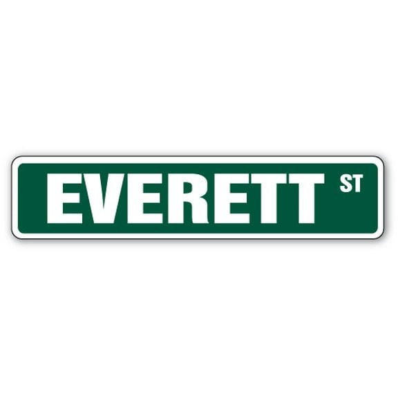 SignMission SS-EVERETT 4 x 18 in. Everett Street Sign