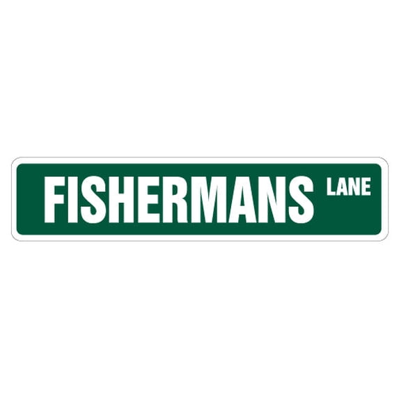 SignMission SS-FISHERMANS 4 x 18 in. Fisherman Street Sign