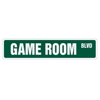 SignMission SS-GAMEROOM 4 x 18 in. Game Room Street Sign