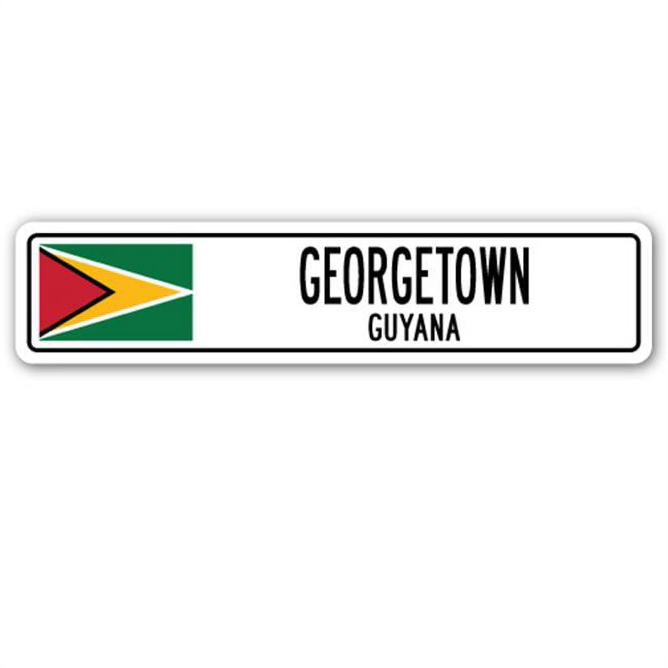 Signmission 4 x 18 in georgetown guyana street sign walmart