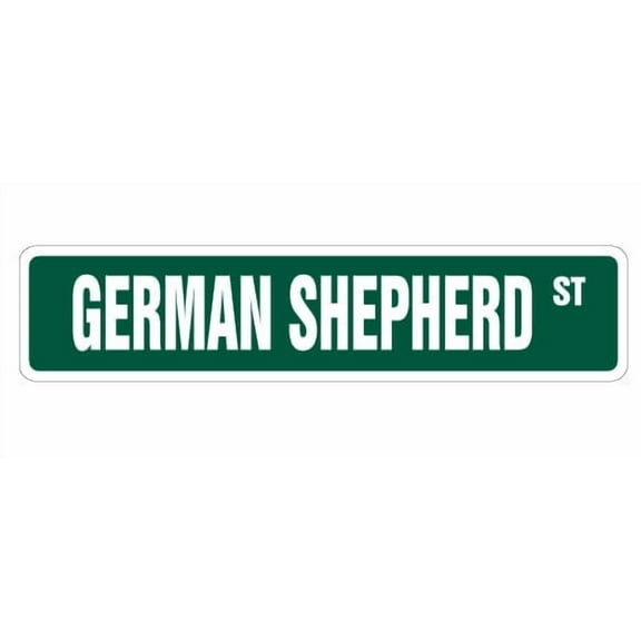 SignMission SS-GERMAN SHEPHERD 4 x 18 in. German Shepherd Street Sign