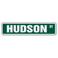 thumbnail image 1 of HUDSON Street Sign Childrens Name Room Sign | Indoor/Outdoor |  18" Wide, 1 of 5