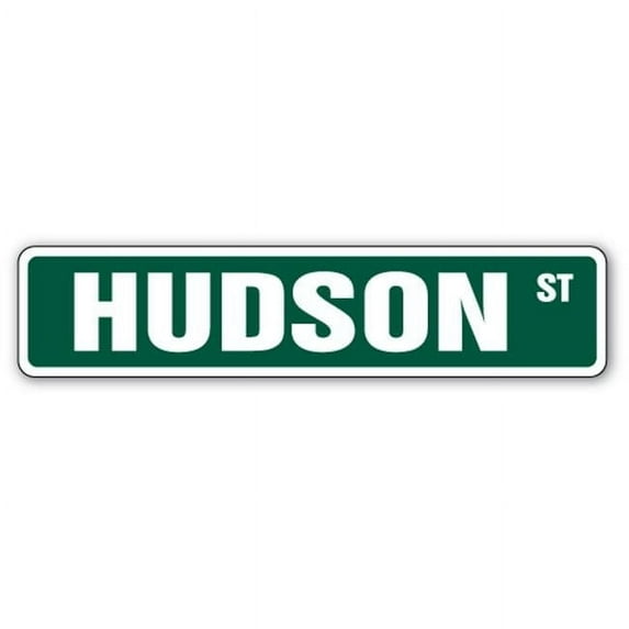HUDSON Street Sign Childrens Name Room Sign | Indoor/Outdoor | 18" Wide