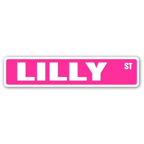 SignMission SS-LILLY 4 x 18 in. Lilly Street Sign