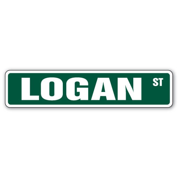 SignMission SS-LOGAN 4 x 18 in. Logan Street Sign