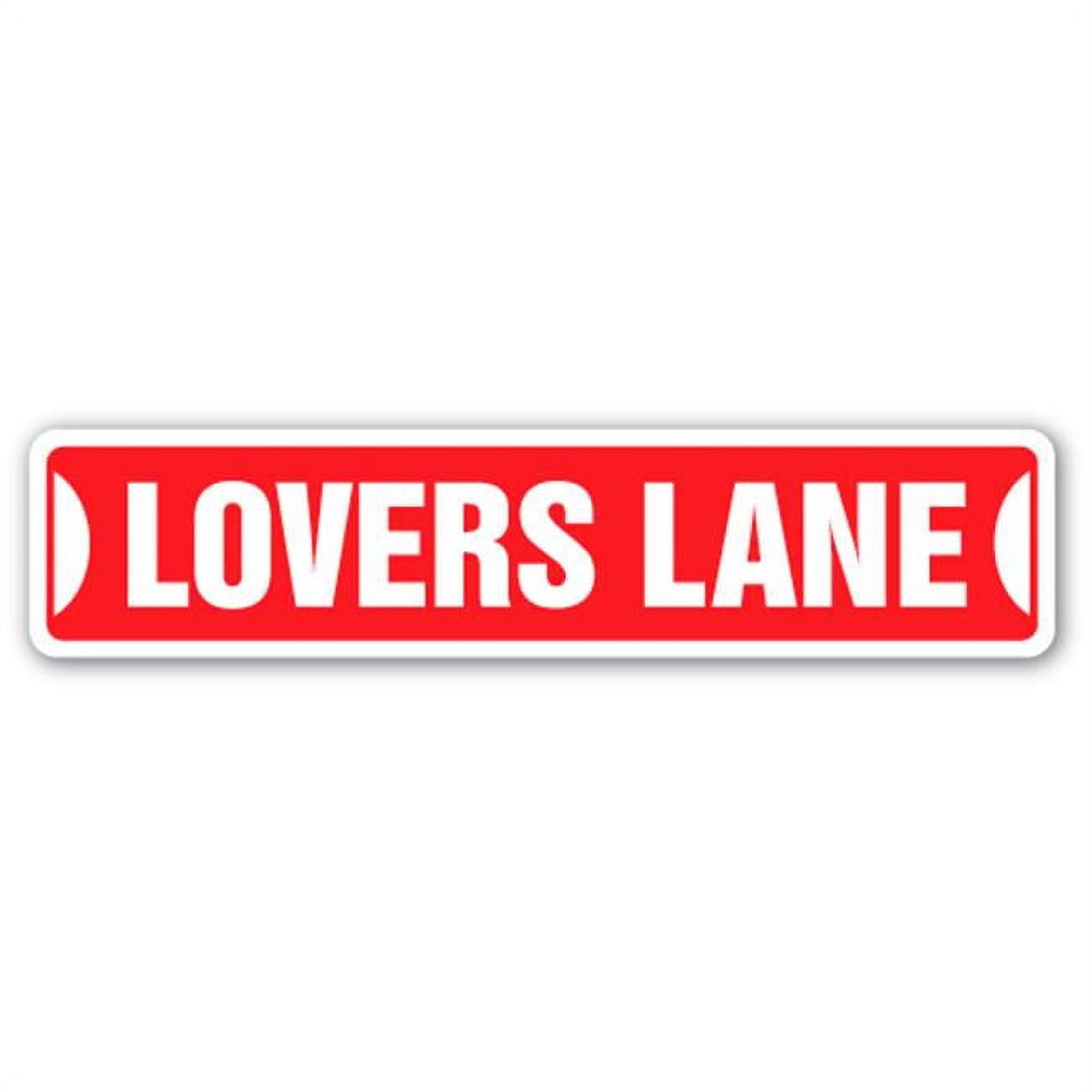 SignMission 4 x 18 in. Lovers Lane Street Sign