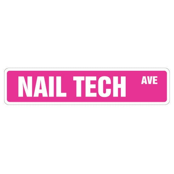 SignMission SS-NAILTECH 4 x 18 in. Nail Tech Street Sign