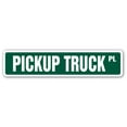 thumbnail image 1 of SignMission SS-PICKUP TRUCK 4 x 18 in. Pickup Truck Street Sign - Ford Chevy Pick Up 4X4, 1 of 5