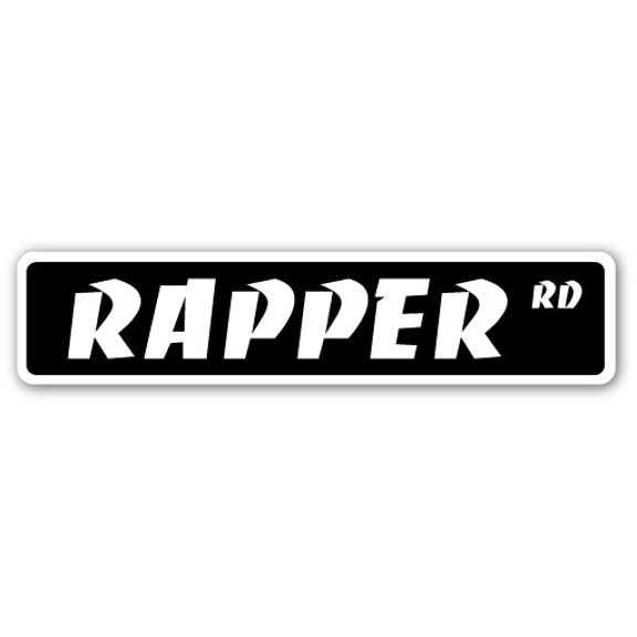 SignMission SS-RAPPER 4 x 18 in. Rapper Street Sign
