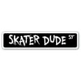 thumbnail image 1 of SKATER DUDE Street Sign skateboard ramp rails skating lover | Indoor/Outdoor |  18" Wide, 1 of 5