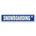 thumbnail image 1 of SignMission SS-SNOWBOARDING 4 x 18 in. Snowboarding Street Sign, 1 of 5