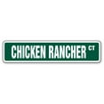 thumbnail image 1 of SignMission SS-Chicken Rancher 4 x 18 in. Street Sign - Chicken Rancher - Farm Farmer Breeder Ducks Cows, 1 of 5