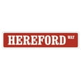 thumbnail image 1 of SignMission 4 x 18 in. Street Sign - Hereford - Cow Cattle Decals Farmer Farm, 1 of 5