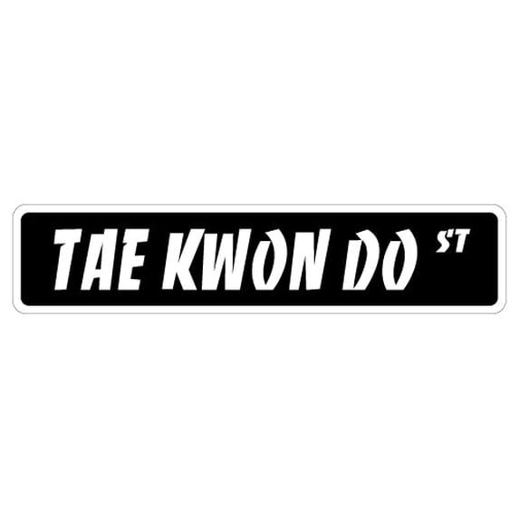 SignMission SS-TaeKwonDo 4 x 18 in. Street Sign - Tae Kwon Do - Karate ...