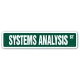 thumbnail image 1 of SignMission SS-Systems Analysis 4 x 18 in. Systems Analysis Street Sign - Technical Computer Operation Systems Geek, 1 of 5
