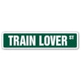 thumbnail image 1 of SignMission SS-TRAIN LOVER 4 x 18 in. Train Lover Street Sign, 1 of 5