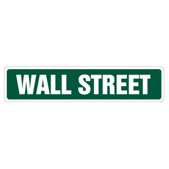 SignMission SS-WALLSTREET 4 x 18 in. Wall Street Sign