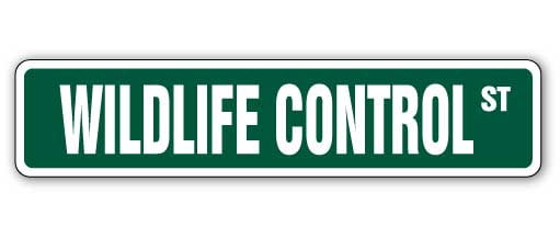 WILDLIFE CONTROL Street Sign supplies rodent pest squirrels rabbits ...