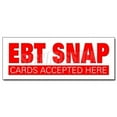 thumbnail image 1 of 48" EBT SNAP CARDS DECAL sticker electronic benefits transfer food stamps, 1 of 1