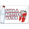 thumbnail image 1 of SignMission B-Soda & Bottled Water19 48 in. Soda & Bottled Water Banner with Concession Stand Food Truck Single Sided, 1 of 4