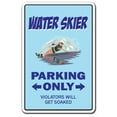 thumbnail image 1 of SignMission 5 x 7 in. Water Skier Decal - Parking Skiing Waterskier Boat Wave Runner Skis Boater, 1 of 4